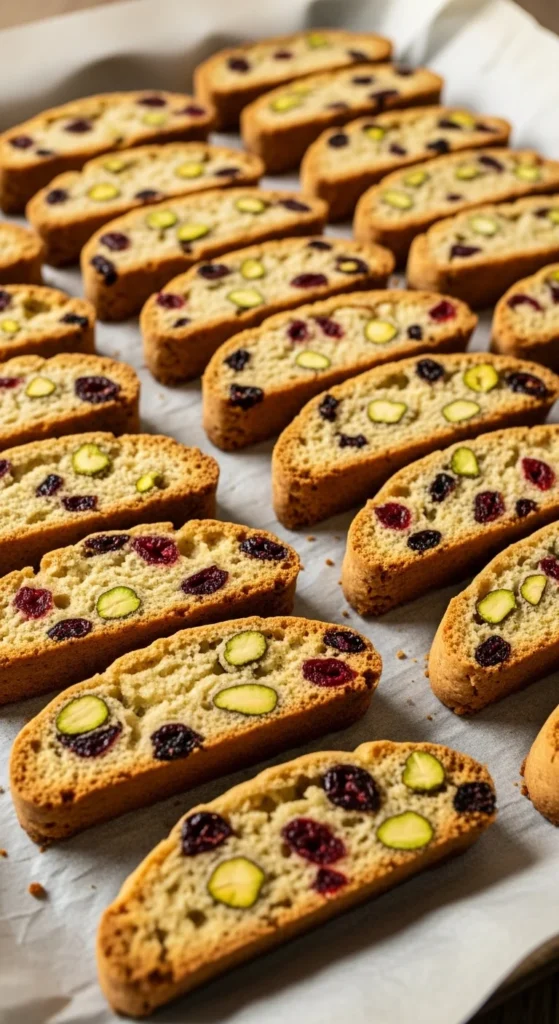 Cranberry Pistachio Biscotti