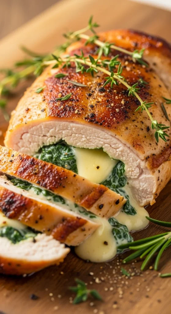 Creamy Spinach Stuffed Chicken