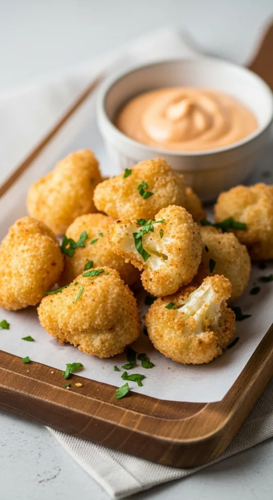 Crispy Baked Cauliflower Bites