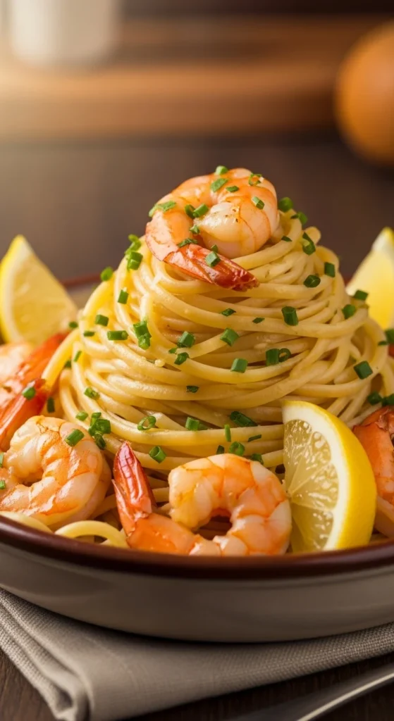 Garlic Butter Shrimp Pasta