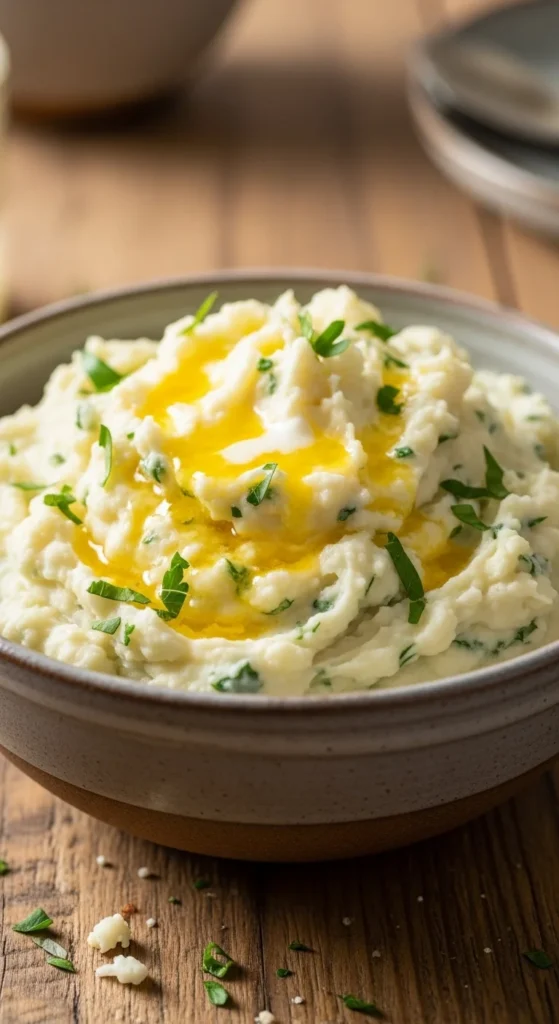 Gluten-Free Garlic Mashed Cauliflower