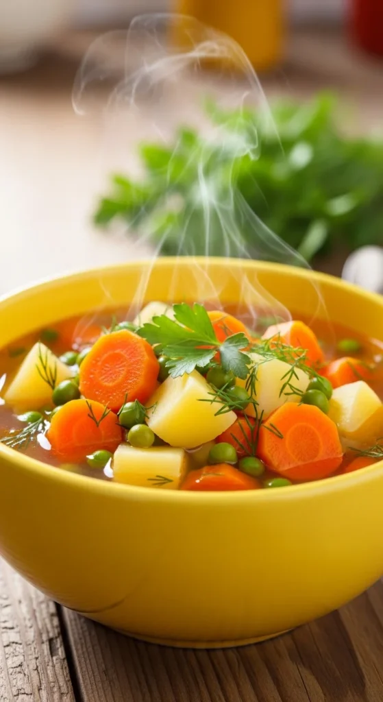 Golden Turmeric Vegetable Soup