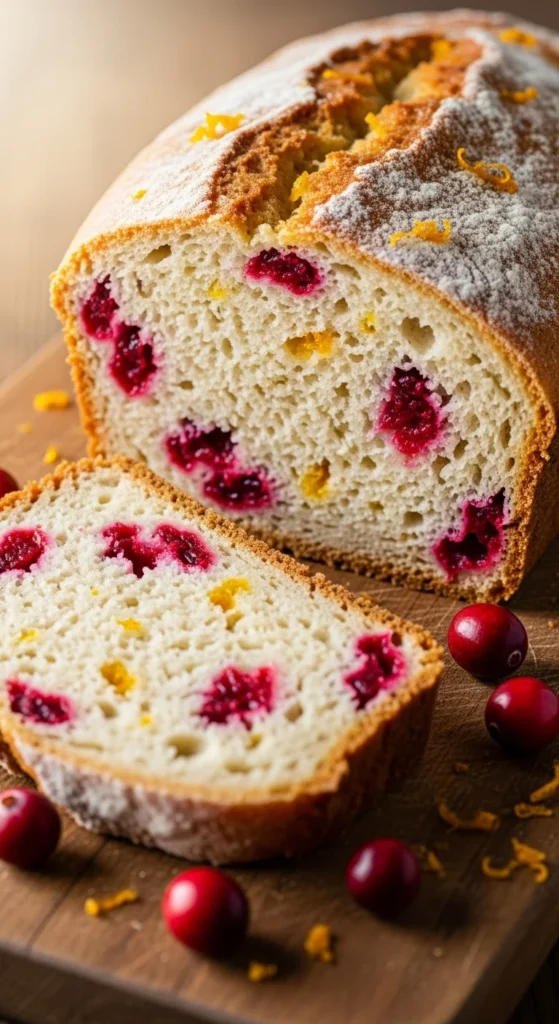 Greek Yogurt Cranberry Bread