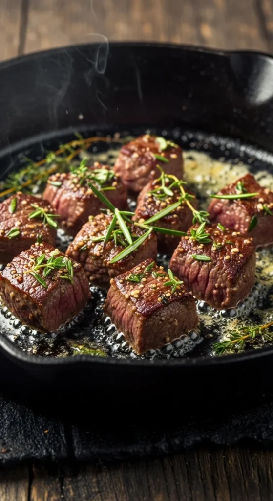 Herb Butter Steak Bites