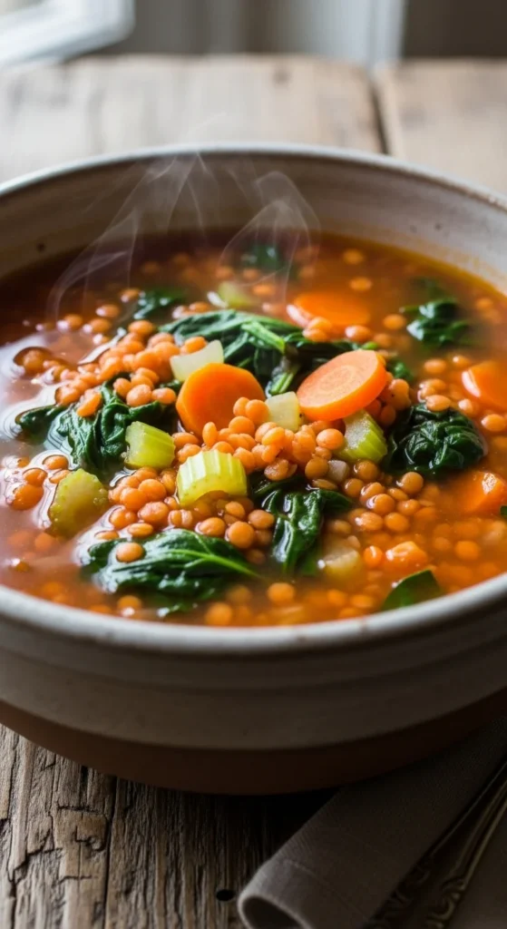 Lentil & Spinach Soup