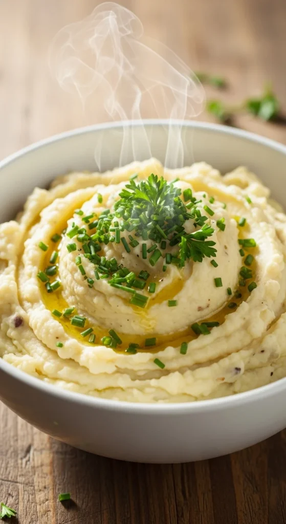 Mashed Cauliflower and Potato Blend