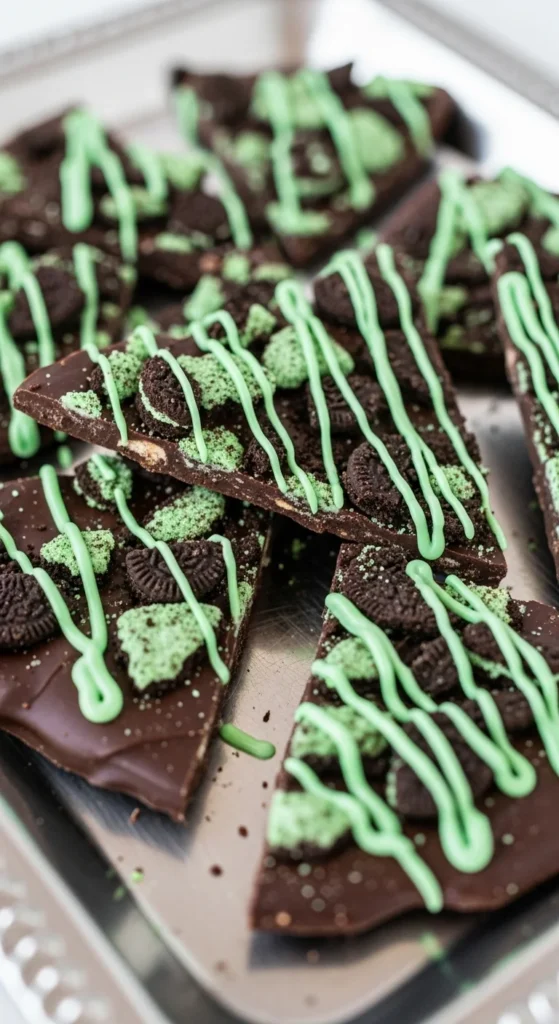 Mint Oreo Bark