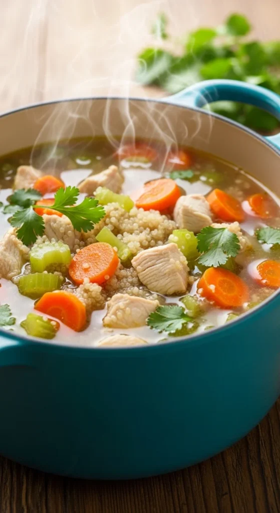 One-Pot Chicken and Quinoa Soup