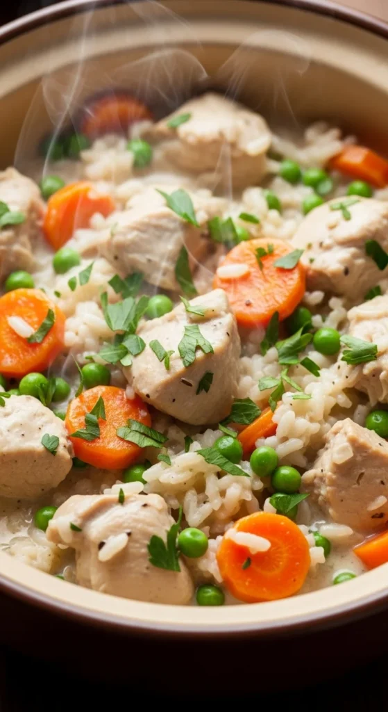 One-Pot Creamy Chicken and Rice
