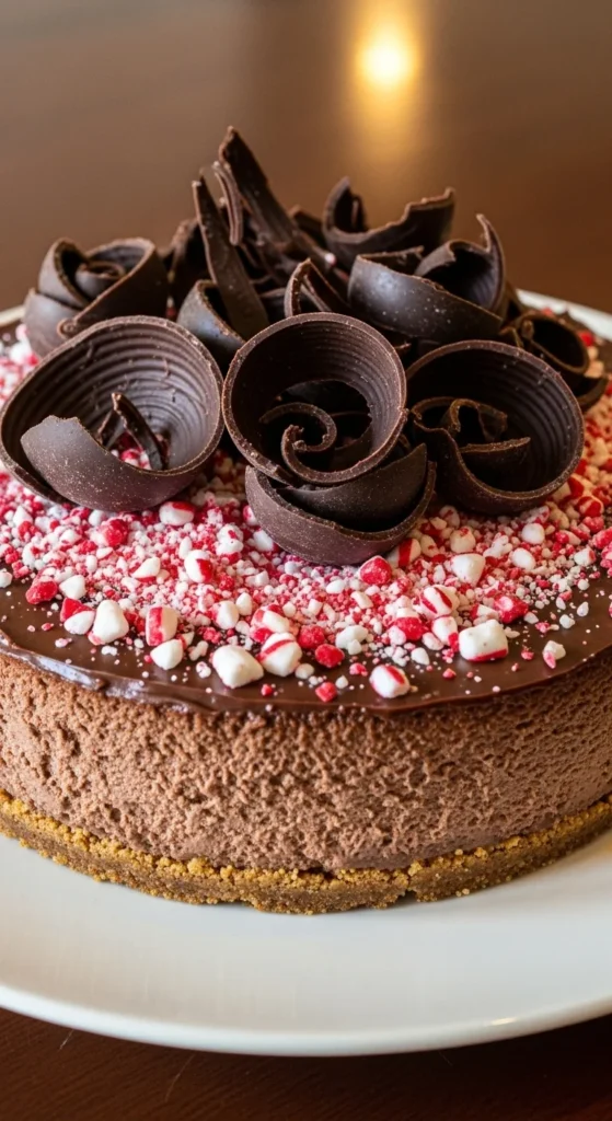 Peppermint Chocolate Cheesecake