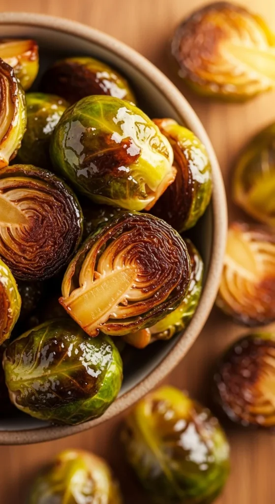 Roasted Brussel Sprouts with Honey Glaze
