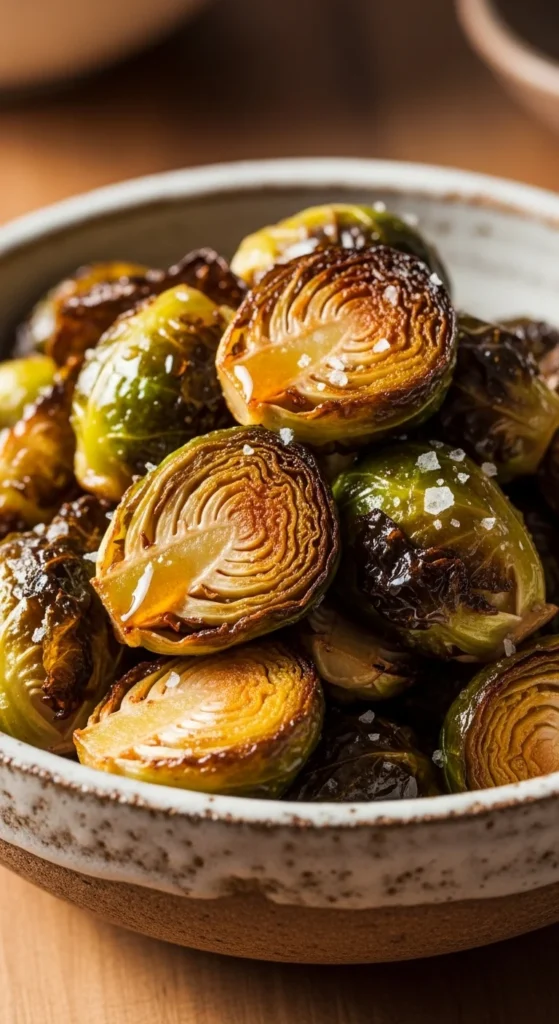 Roasted Brussels Sprouts with Maple Glaze