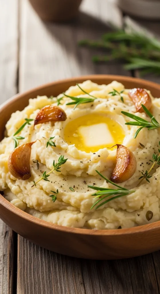Roasted Garlic and Herb Mash