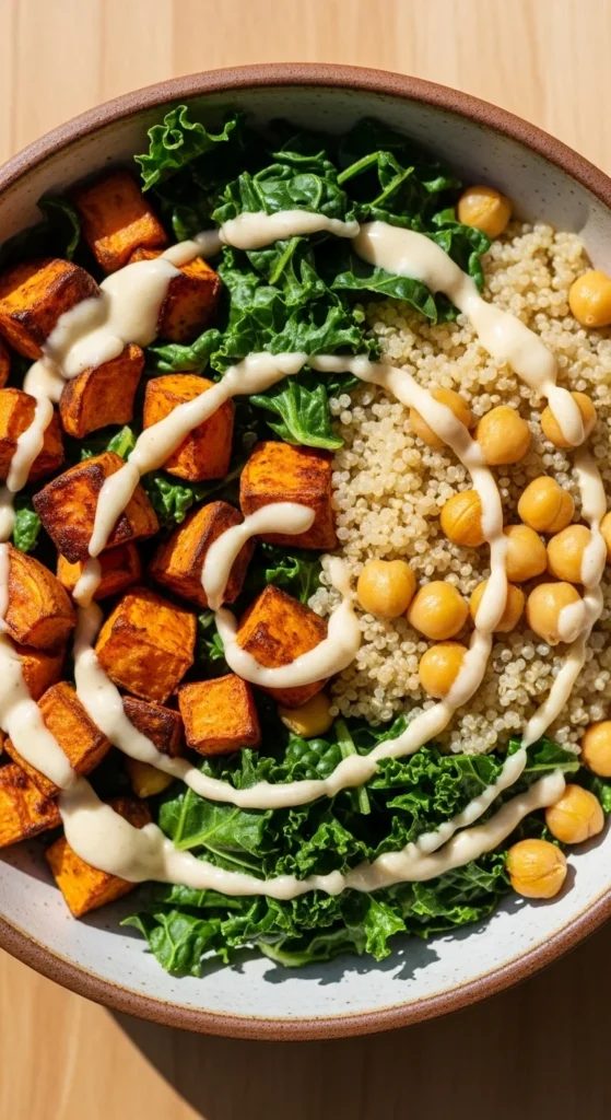 Roasted Sweet Potato Quinoa Bowl
