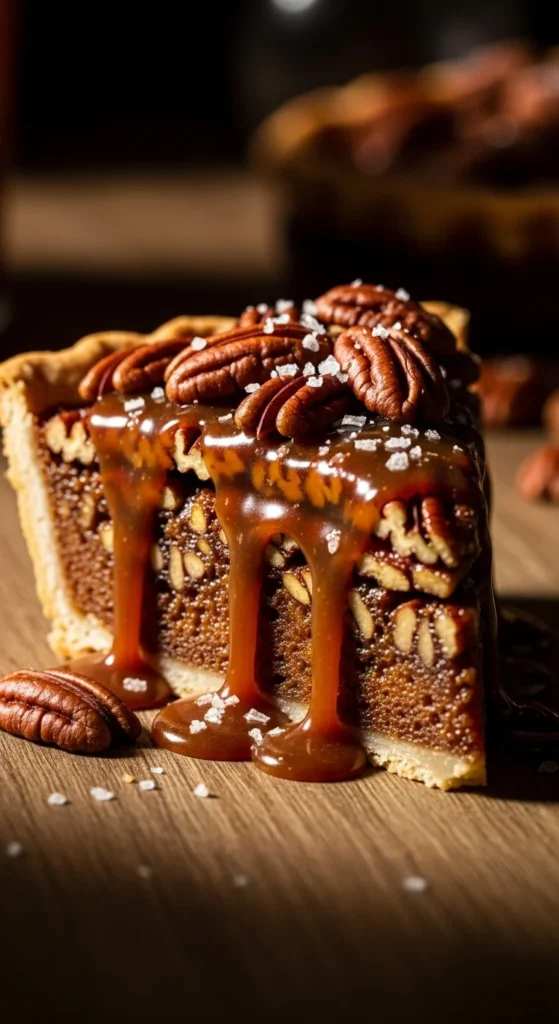 Salted Caramel Pecan Pie