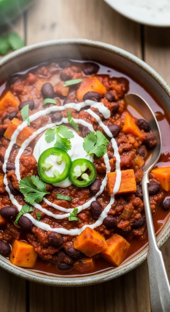 Sweet Potato Black Bean Chili