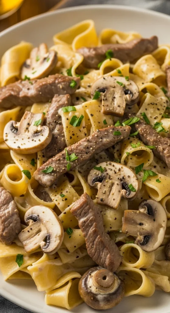 Vegan Mushroom Stroganoff