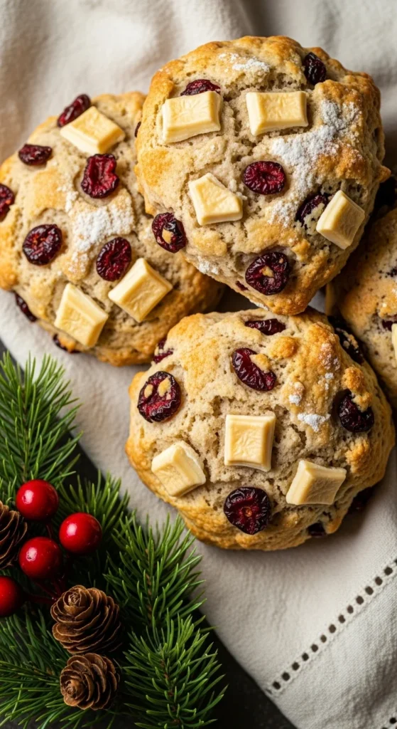 White Chocolate Cranberry Scones