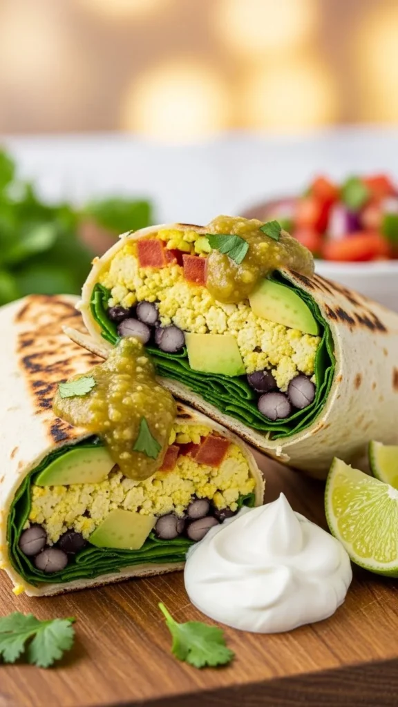 Vegan Breakfast Burrito Wrap