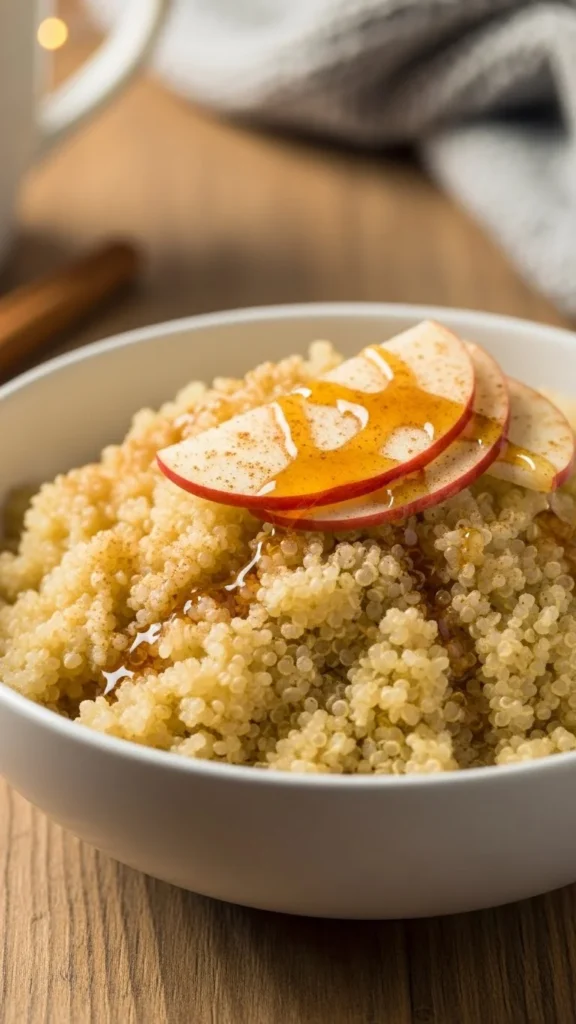 Warm Apple Cinnamon Quinoa