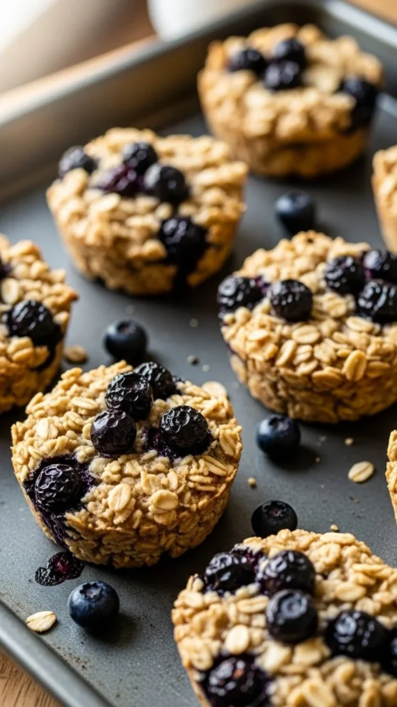 Blueberry Baked Oatmeal Cups