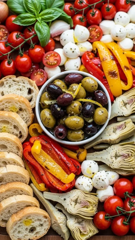 Antipasto Snack Board (No Meat)