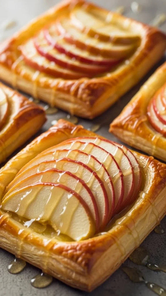 Apple Cinnamon Puff Pastry Squares