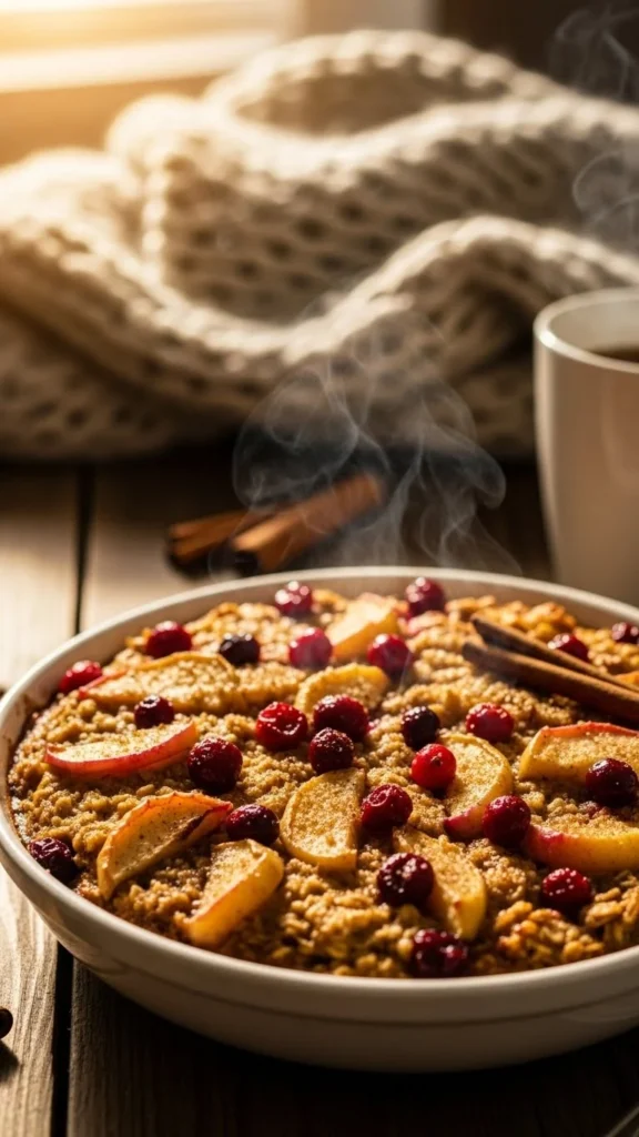 Apple Cranberry Oat Bake