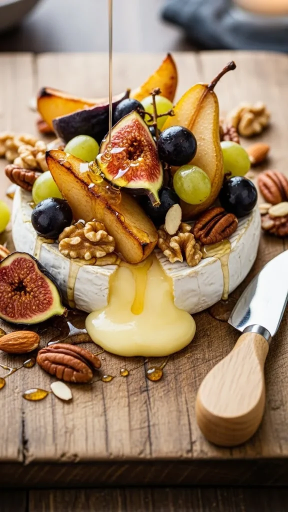 Baked Brie & Fruit Board
