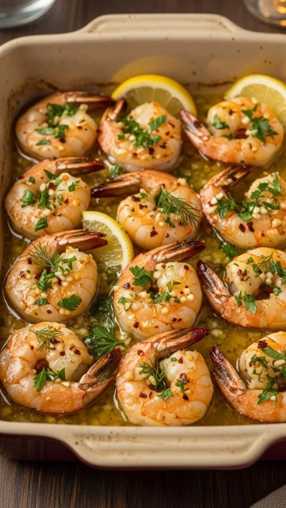 Baked Garlic Butter Shrimp