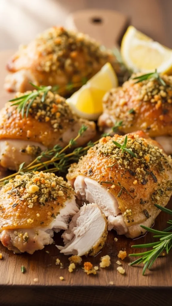 Baked Herb Chicken Thighs