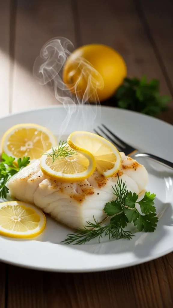 Baked Lemon Pepper Cod