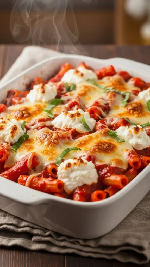 Baked Ziti with Mozzarella