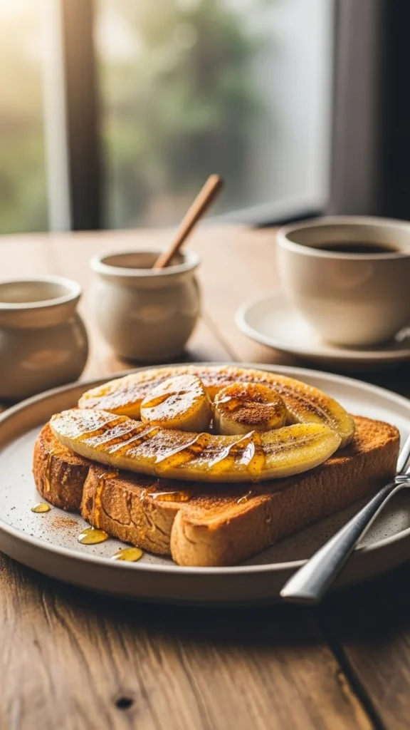 Banana Cinnamon Warming Toast