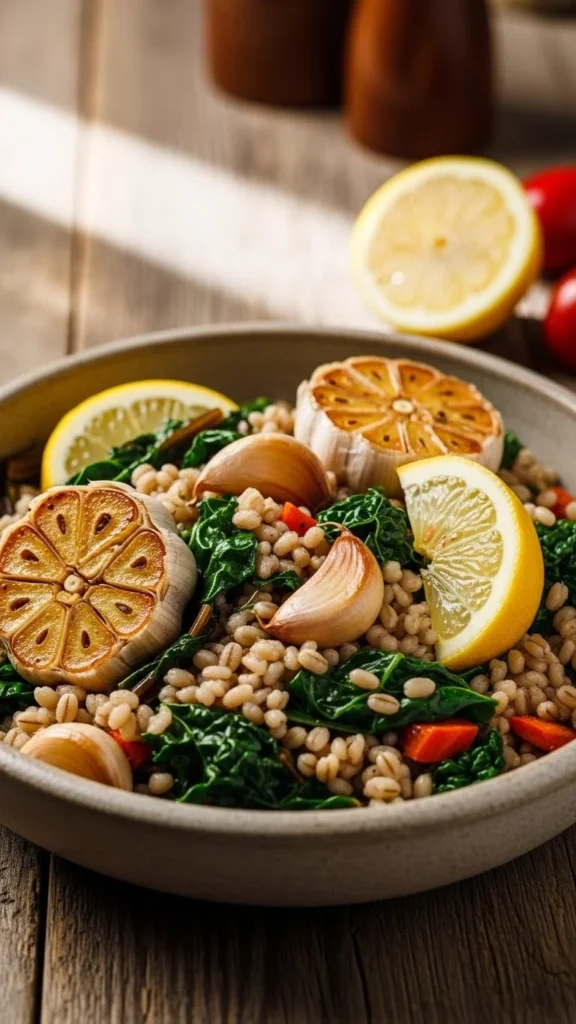 Barley Winter Greens Bowl