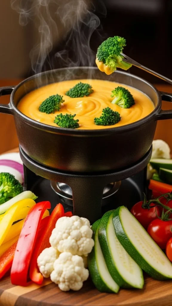 Broccoli Cheddar Fondue