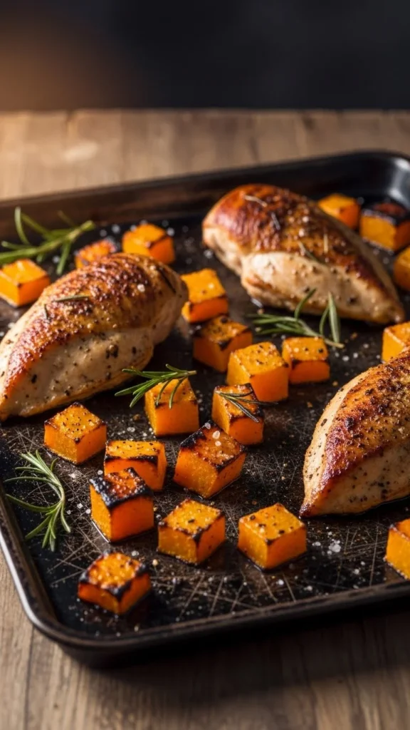 Butternut Squash & Chicken Tray