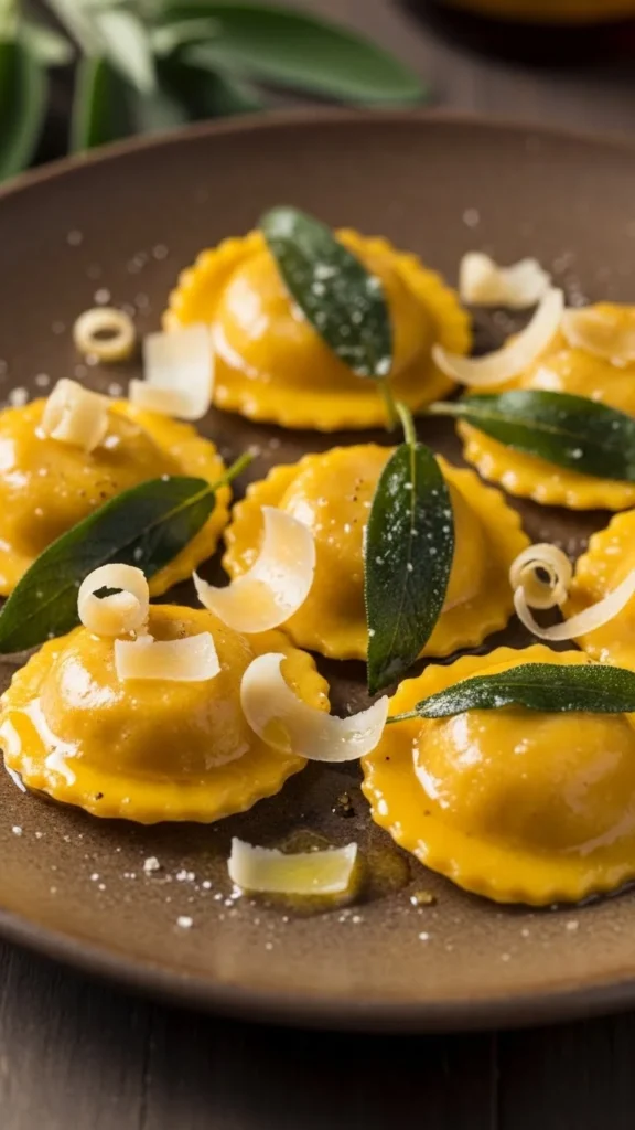 Butternut Squash Ravioli with Sage Butter