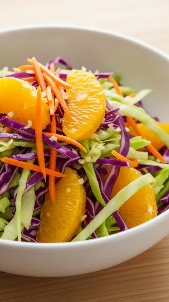 Cabbage, Carrot & Orange Slaw