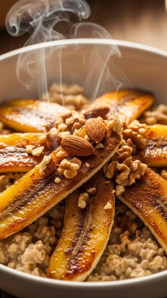 Caramelized Banana Oat Bowl