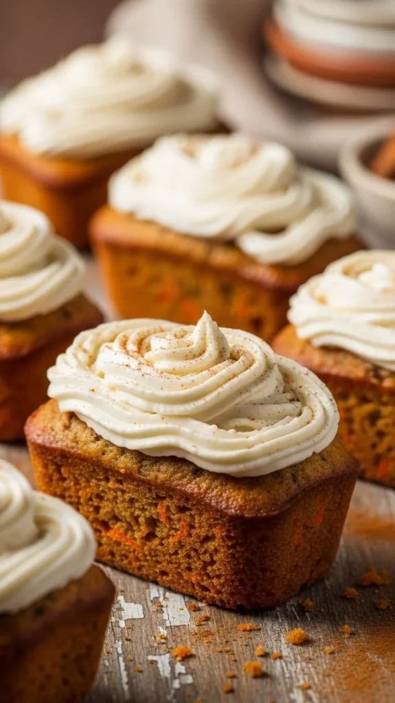 Carrot Spice Cake Mini Loaves