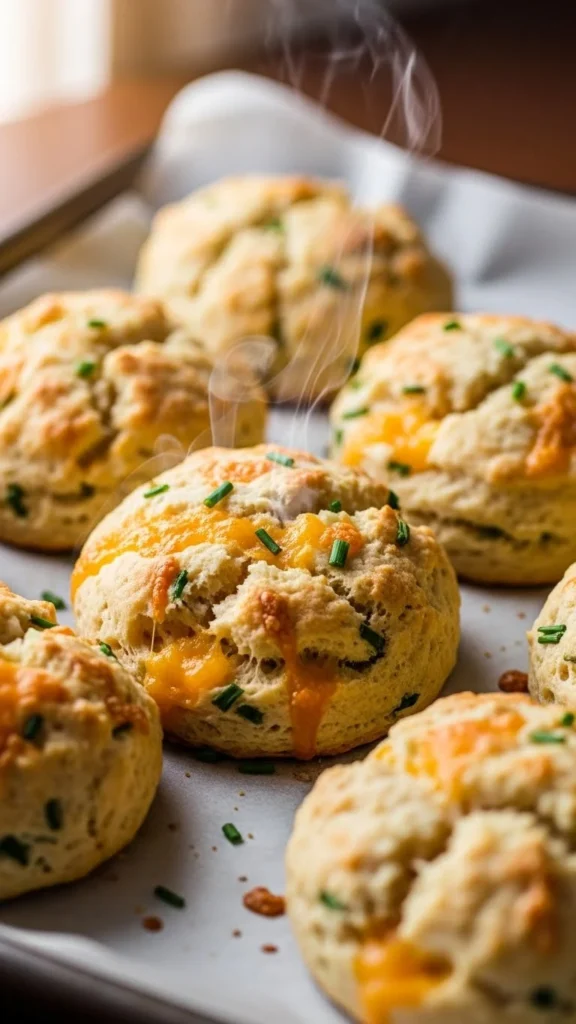 Cheddar Chive Drop Biscuits
