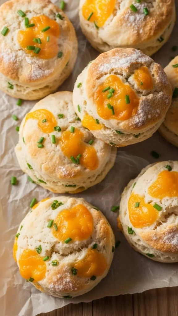 Cheddar Chive Drop Biscuits