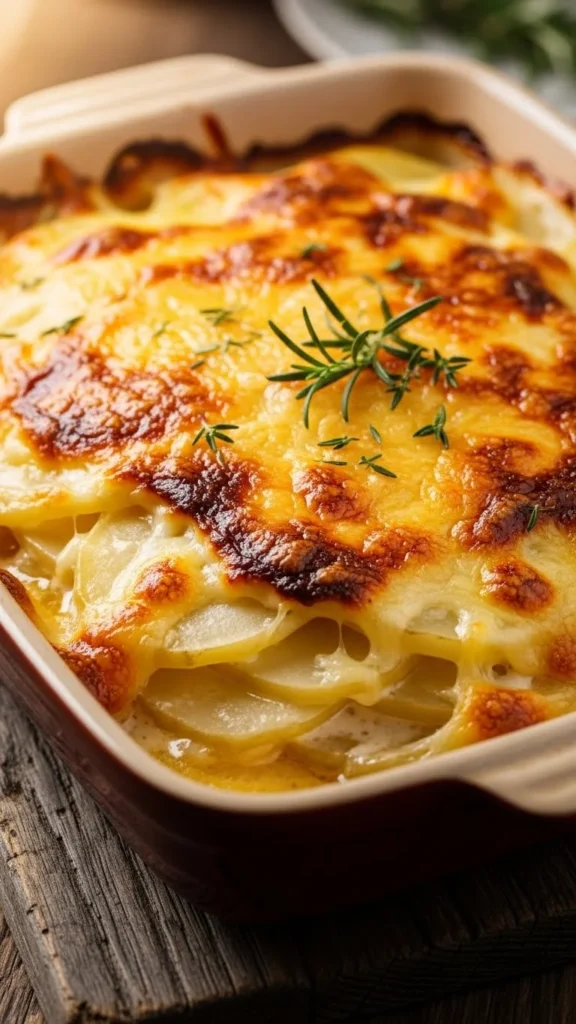 Cheddar Scalloped Potatoes