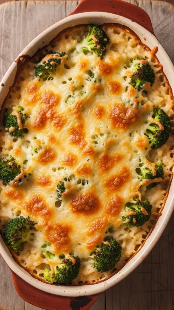 Cheesy Broccoli Rice Bake