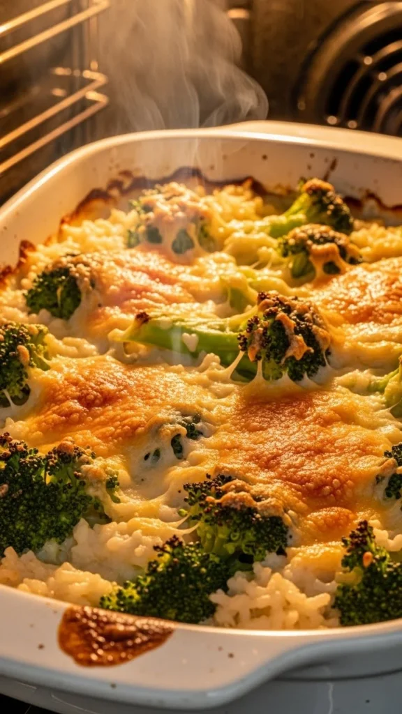 Cheesy Broccoli Rice Bake
