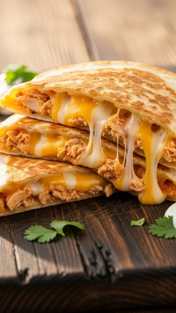 Cheesy Chicken Quesadillas