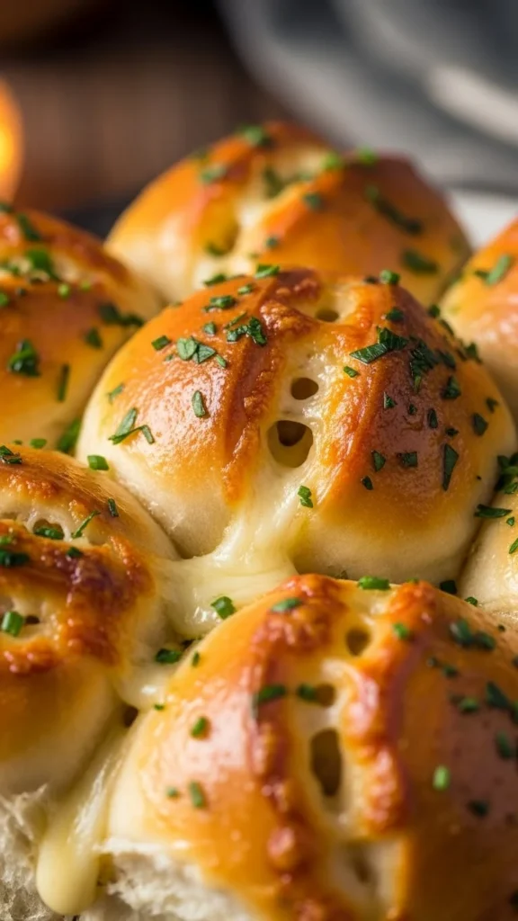Cheesy Garlic Pull-Apart Rolls