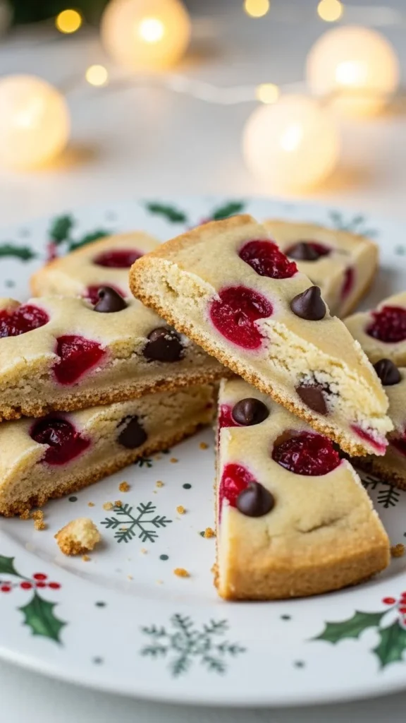 Cherry Chocolate Chip Shortbread