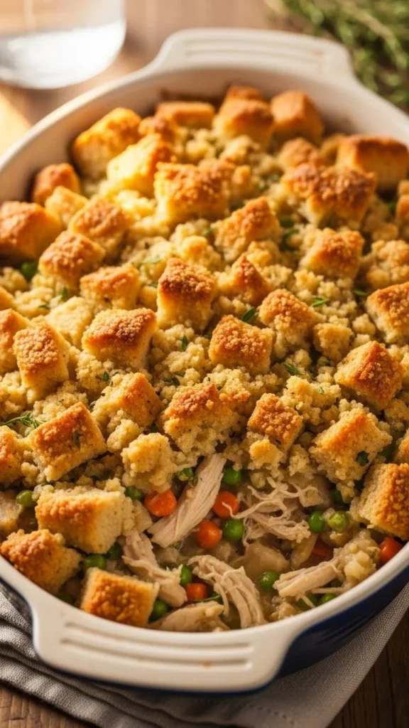 Chicken and Stuffing Casserole